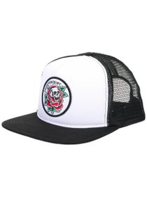 Independent Dressen Skull Rose Mesh Hat White/Black