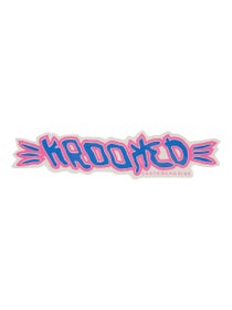 Krooked Brush Script Sticker Blue/Pink