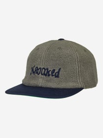 Krooked Double OK Script Snapback Hat Grey/Navy