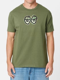Krooked Eyes Camo T-Shirt Military Green