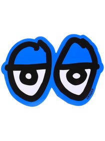 Krooked Eyes Sticker Black/Blue Medium