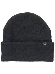 Krooked Flowers Eyes Clip Beanie Black