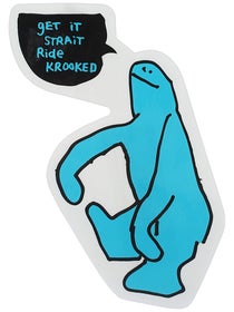Krooked Get It Straight Sticker Blue Medium