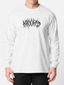 Krooked Necro Skript Longsleeve T-Shirt Ash