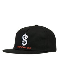 Krooked Root Snapback Hat Black