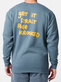 Krooked Strait Eyes Heavyweight Crewneck Storm Blue