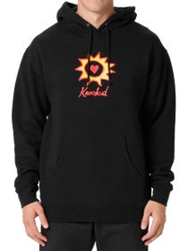 Krooked Sun Heart Hoodie Black
