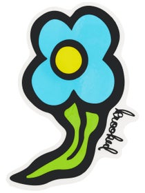 Krooked Wild Style Flowers Sticker Blue Medium