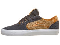 Lakai Atlantic Vulc Shoes Charcoal/Tan Suede