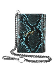 Loosey Snake Skin Chain Gang Wallet Blue