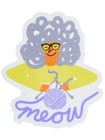 Meow Grandma 3" Sticker