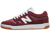 New Balance Numeric 480 Shoes Burgundy/White