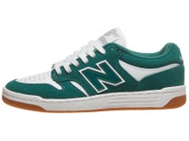 New Balance Numeric 480 Shoes Vintage Teal/White