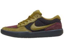 Nike SB Force 58 Shoes Black/Olive Flak-Burgundy Crush