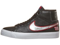 Nike SB Blazer Mid Pro GT Shoes Black/Silver-Red-White