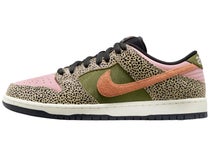 Nike SB Dunk Low Pro AR Shoes Khaki/Amber Brn-Grn-Pink