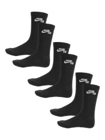 Nike SB Elevated Crew Socks 3-Pack Black/White