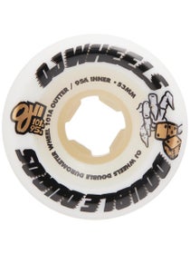 OJ Double Duro 101a/95a Wheels White