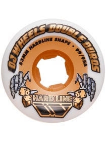 OJ Double Duro 99a/95a Hardline Wheels White/Gum