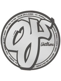 OJs Silver & Black Foil 3.1" x 3.1" Sticker