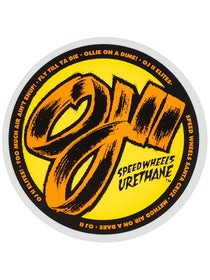 OJ2 Speedwheels Elite 3.5" x 3.5" Sticker