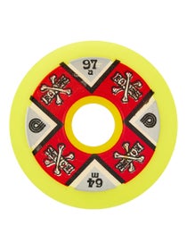 Powell-Peralta Cross Bones 97a Wheels Yellow