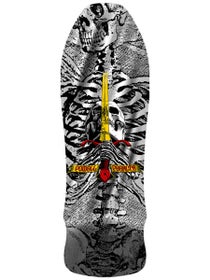 Powell Peralta Geegah Skull & Sword Slvr Deck 9.75 x 30