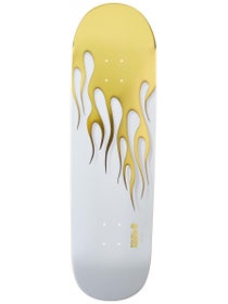 Powell Peralta Hot Rod Flames Wht/Gold Deck 9.375x33.87