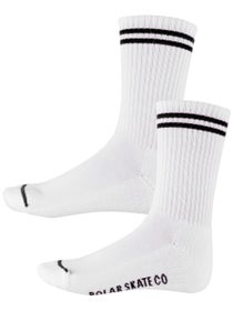 Polar Rib 2 Stripes Socks White/Black