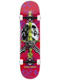 Powell Peralta Skull & Sword Red/Purp Complete 8x31.45