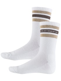 Polar Rib 2 Stripes Socks White/Beige