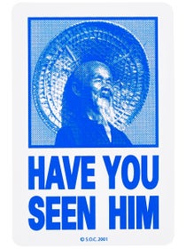 Powell Peralta Have You Seen Him Sticker Blue