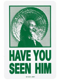 Powell Peralta Have You Seen Him Sticker Green