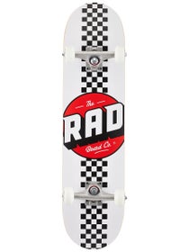 Rad Checker Stripe White/Black Complete 7.75 x 31