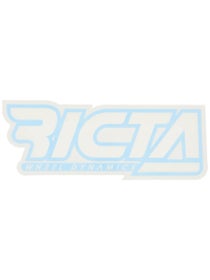 Ricta Logo Outline 6" x 2.375" Sticker Blue/White