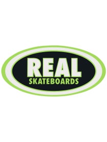 Real Classic Oval Sticker Medium Green