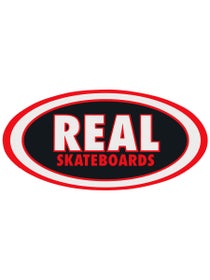 Real Classic Oval Sticker Medium Red