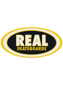 Real Classic Oval Sticker Medium Yellow