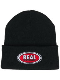 Real Spot Oval Cuff Beanie Black/Red