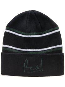 Real Signature Cuff Beanie Black