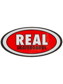 Real Staple Oval Sticker Medium Red