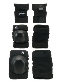 S-One OG Sk8 3 Pack Pad Set Black