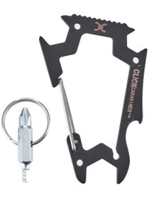 Click Carabiner 7-In-1 Skateboard Tool Black