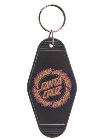 Santa Cruz Flamed Ring Dot Keychain