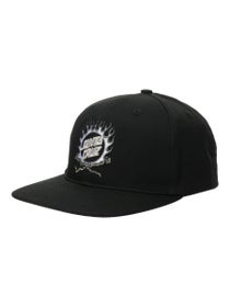 Santa Cruz Forging Dot Snapback Hat Black