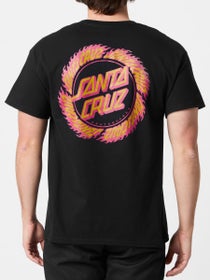 Santa Cruz Flame Ringed Dot T-Shirt Black