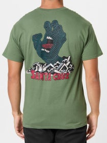 Santa Cruz Kendall Grid Hand T-Shirt Military Green