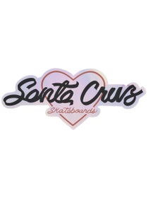 Santa Cruz Love Script 2" Sticker