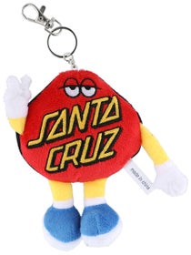 Santa Cruz Dot Guy Plushie Keychain