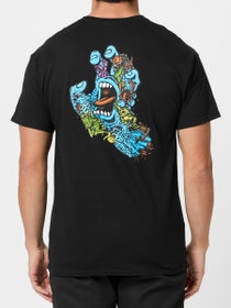Santa Cruz Roskopp Screaming Five T-Shirt Black